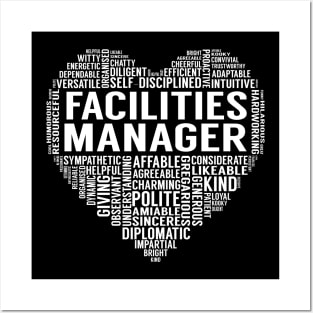 Facilities Manager Heart Posters and Art